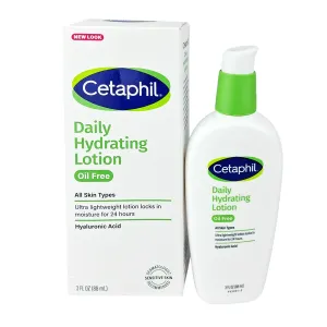 Cetaphil Daily Hydrating Lotion – Oil-Free, 24H Moisture with Hyaluronic Acid – 88ml